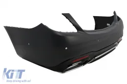 Parachoques trasero Para Mercedes Clase S W222 Facelift 07.2017-08.2020 sedán Difusor-image-6092668