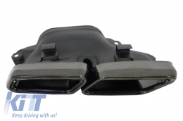 Parachoques Trasero PDC para Mercedes W212 Facelift 2013-2016 Consejos Silenciador Negro-image-6050874