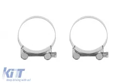 Parachoques trasero RS5 adecuado para Audi A5 Coupé y Cabrio 2007–2016, con salidas de escape cromadas -O--O--image-6164345