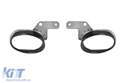 Parachoques trasero RS5 adecuado para Audi A5 Sportback, Coupe, Cabrio 2020-2024 con salidas de escape negras-image-6164363