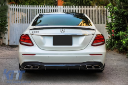 Parachoques trasero Y Cansada Mofle Puntas Cromo para Mercedes E W213 2016-2019 E63 Look-image-6080192