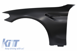 Parafanghi anteriori per BMW Serie 5 G30 G31 G38 2017- Limousine Touring Nero M5 Look-image-6049499
