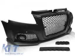 image-12-PARAGOLPES DELANTERO DEPORTIVO NEGRO PDC adecuado para AUDI A3 08-12