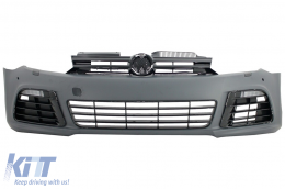 Paragolpes delantero para VW Golf VI Golf 6 2008-2013 Parrillas R20 Look PDC-image-6032822