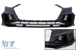 image-62-Paragolpes para Audi A7 4K8 2018+ Rejillas Laterales PDC RS7 Adornos de Carbono Look