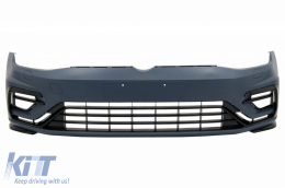 Paragolpes para VW Golf 7.5 17-20 GTI R Look Rejilla Central Cromada-image-6063096