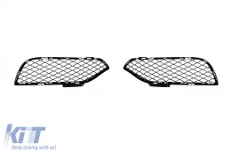 Paraurti anteriore A Design adatto per Mercedes CLS W218 2015-2018 con griglia GT cromata/nera ed elementi in vernice nera-image-6138168