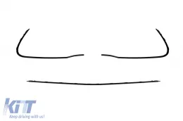 Paraurti anteriore A Design Line adatto per Mercedes Classe S W223 dopo il 2020 con griglia nera-image-6147619