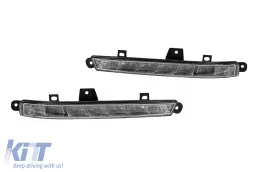 Paraurti anteriore A Design tipo S63, S65 con griglia Brabus cromata/nera adatta per Mercedes Classe S W221 2006-2013 con luci diurne-image-6149926