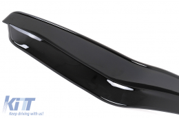 Paraurti anteriore Alette laterali per VW Golf 8 Mk8 MQB GTI / R-Line 20+ Nero Llucido-image-6095730