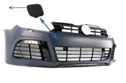 image-6-Paraurti anteriore copertura gancio traino per VW Golf VI 6 2008-2013 R20 Look