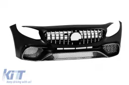 Paraurti anteriore design A tipo 65 adatto per Mercedes Classe S C217 coupé 2014-2020 con elementi cromati-image-6138709