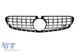 Paraurti anteriore design A tipo 65 adatto per Mercedes Classe S C217 coupé 2014-2020 con elementi cromati-image-6138710