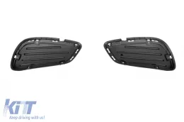 Paraurti anteriore Design Line adatto per Mercedes E-Class W212 Sedan, S212 Estate 2014-2016 con griglia a diamante cromata/grigia-image-6237279
