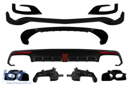 image-40-Paraurti anteriore e posteriore Brabus Design A adatto per Mercedes Classe S W222 2013-2017 con terminali di scarico