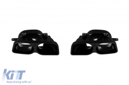 Paraurti anteriore e posteriore Brabus Design A adatto per Mercedes Classe S W222 2013-2017 con terminali di scarico-image-6148258