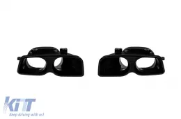 Paraurti anteriore e posteriore Brabus Design A adatto per Mercedes Classe S W222 2013-2017 con terminali di scarico-image-6148259