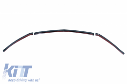 Paraurti anteriore Lip Estensione per Mercedes A W177 V177 04.18-2022 A35 Look Nero-image-6063457