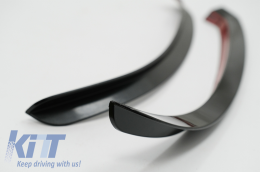 Paraurti anteriore Lip Estensione per Mercedes A W177 V177 04.18-2022 A35 Look Nero-image-6063459