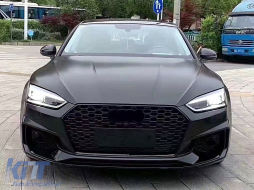 Paraurti anteriore per Audi A5 F5 2017-2019 Quattro RS5 Look griglia-image-6126428