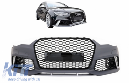 Paraurti anteriore per Audi A6 C7 4G 2011-2015 Griglia RS6 Design-image-6046447