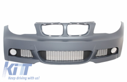 Paraurti Anteriore per BMW 1 E87 09-12 M-tech M-Technik Look Minigonne Laterali-image-6055528
