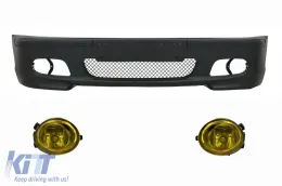 image-19-Paraurti anteriore per BMW E46 1998-2004 M-Technik M-Sport Look Giallo Fendinebbia