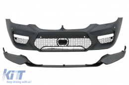 Paraurti anteriore per BMW Serie 5 G30 G31 2017-2019 M5 Sport Look con ACC-image-6087604