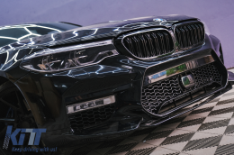 Paraurti anteriore per BMW Serie 5 G30 G31 2017-2019 M5 Sport Look con ACC-image-6094268