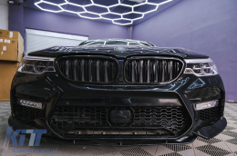 Paraurti anteriore per BMW Serie 5 G30 G31 2017-2019 M5 Sport Look con ACC-image-6094273