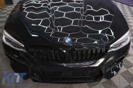 Paraurti anteriore per BMW Serie 5 G30 G31 2017-2019 M5 Sport Look con ACC-image-6094274