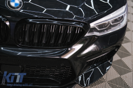 Paraurti anteriore per BMW Serie 5 G30 G31 2017-2019 M5 Sport Look con ACC-image-6094276