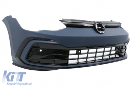 Paraurti anteriore per VW Golf 8 VIII MK8 MQB 2020-2023 Griglia R-line Design-image-6112726