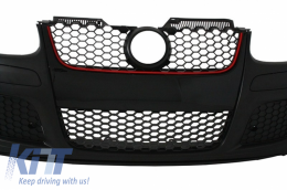 Paraurti anteriore per VW Golf MK5 V 5 03-08 Fendinebbia Minigonne laterali Look GTI-image-6032367