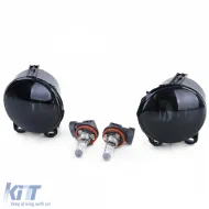 Paraurti anteriore sportivo con look nero opaco adatto per BMW Serie 5 F10 F11 10-13-image-6206594