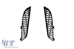 Paraurti anteriore tipo RS6 adatto per Audi A6 C7 4G 2011-2015 con PDC, con tappi per lavaggio-image-6162947
