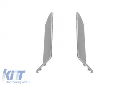 Paraurti anteriore tipo RS6 adatto per Audi A6 C7 4G 2015-2018 con PDC, con tappi per lavaggio-image-6162983