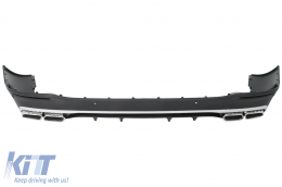 Paraurti Diffusore Punte Scarico per Mercedes Classe GLS X167 19+ GLS63 Look-image-6112903