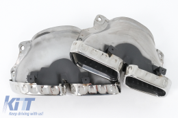 Paraurti Diffusore Punte Scarico per Mercedes Classe GLS X167 19+ GLS63 Look-image-6112908