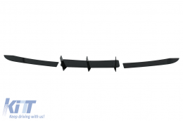 Paraurti Estensione Diffusore per Mercedes Classe C W204 C204 Berlina Coupe 12-14 Nero Lucido-image-6099840