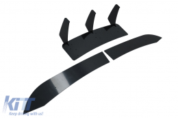 Paraurti Estensione Diffusore per Mercedes Classe C W204 C204 Berlina Coupe 12-14 Nero Lucido-image-6099844