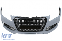 Paraurti Griglia a Nido D'ape per Audi A7 4G Pre-Facelift 2010-2014 RS7 Design-image-6099456