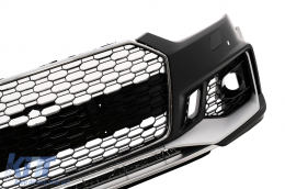 Paraurti Griglia per Audi A5 F5 2017-2019 Quattro RS5 Look Nido d'ape Nero-image-6099164