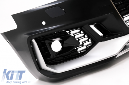 Paraurti Griglia per Audi A5 F5 2017-2019 Quattro RS5 Look Nido d'ape Nero-image-6099166