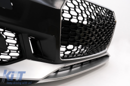 Paraurti Griglia per Audi A5 F5 2017-2019 Quattro RS5 Look Nido d'ape Nero-image-6099168