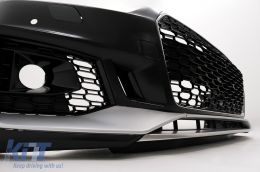 Paraurti Griglia per Audi A5 F5 2017-2019 Quattro RS5 Look Nido d'ape Nero-image-6099169