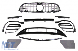 Paraurti Griglia per Mercedes Classe E W213 S213 C238 A238 Facelift 2020+ E63 Design-image-6094879