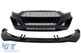 Paraurti per Audi A5 F5 Facelift 2020+ Griglia labbro inferiore Racing Look PDC SRA-image-6098886
