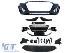 Paraurti per Audi A5 F5 Facelift 2020+ Griglia labbro inferiore Racing Look PDC SRA-image-6098901
