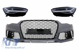 image-14-Paraurti per AUDI A6 C7 4G 2011-2018 RS6 Matrix Look Full LED Fari Dinamico Luci